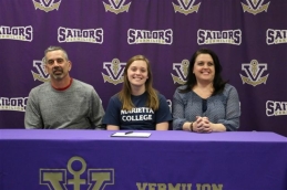 Maddie Nader signs letter of intent for Marietta College
